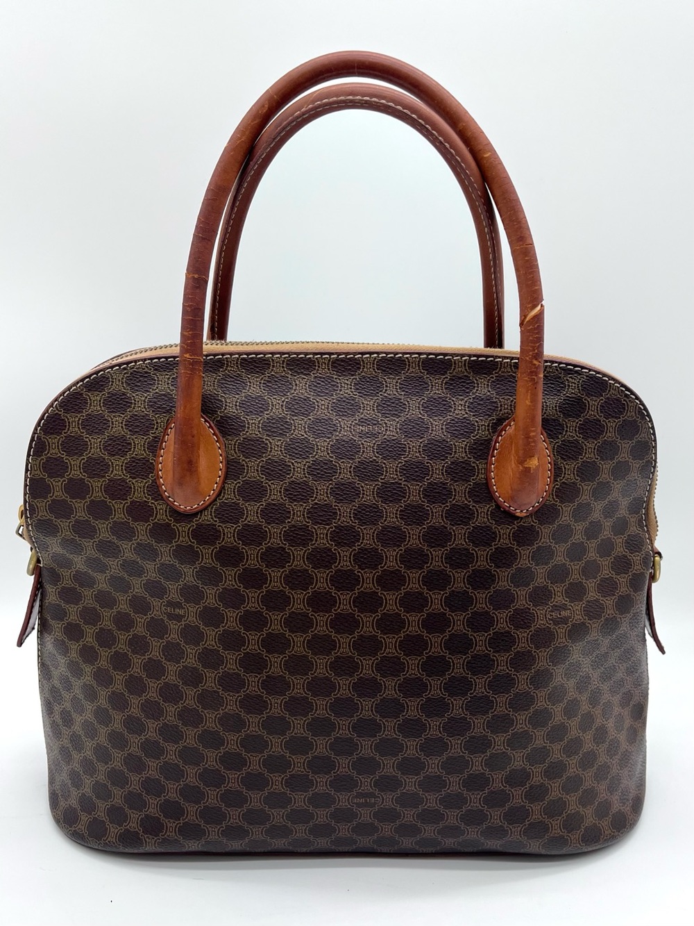 Authentic Celine Macadam Vintage Bag MC96 Top Handle Made in Italy - Picture 4 of 16